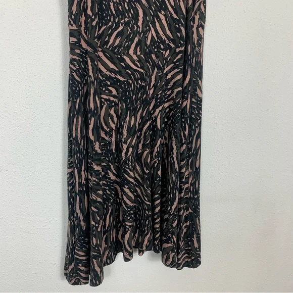 Athleta Santorini Thera Dress Abstract Black Mini Sleeveless Flowy Sz Small - Picture 9 of 10